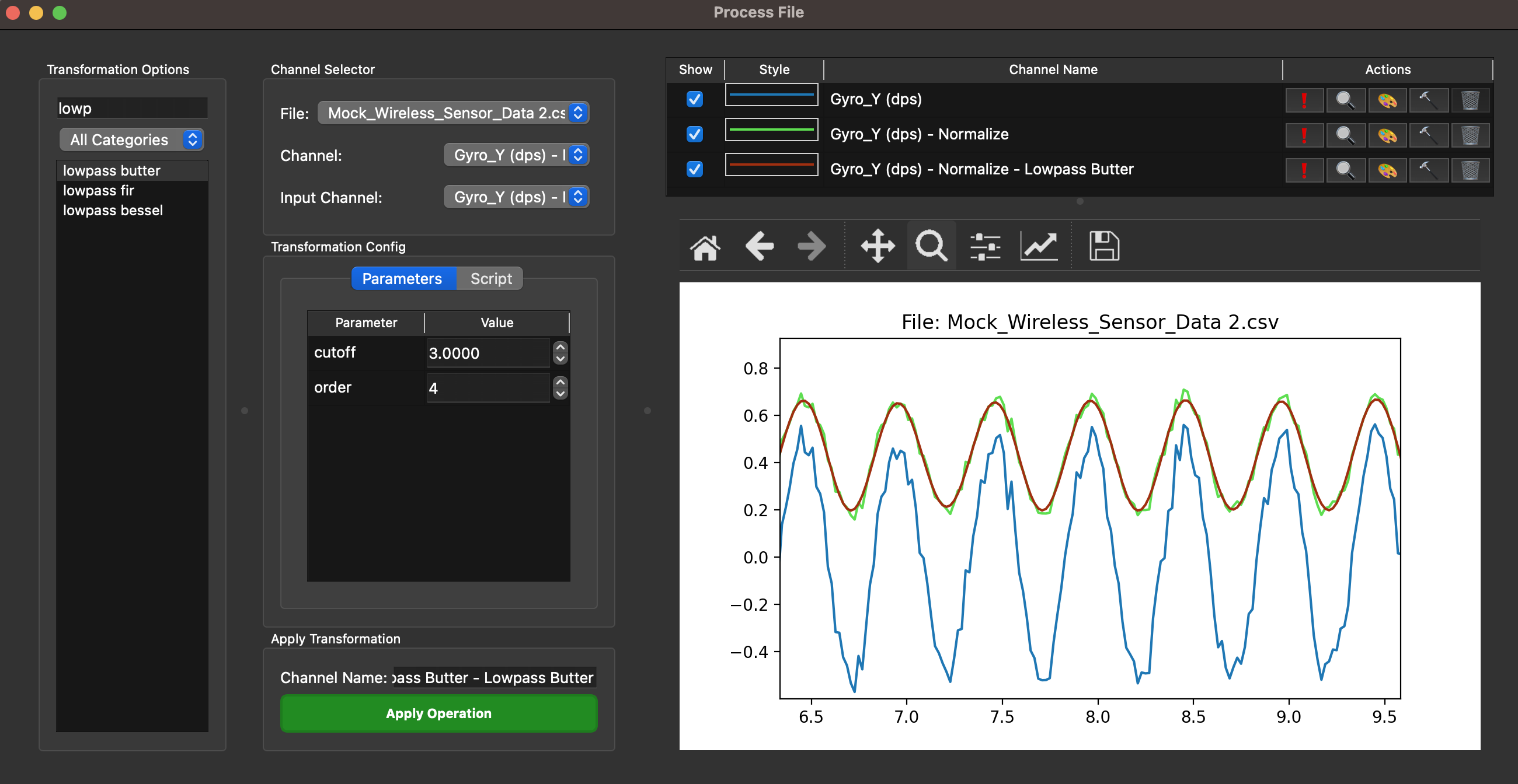 Process Wizard Screenshot